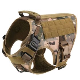 Pet Harness Luxury Dog Leash Set Chest Dog  Nylon Camouflage Dog Harness (Option: Camouflage-XL)